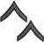WWII Private E-2 chevron patches World War II Army rank insignia