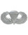 army basic parachutist wings, pewter metal and pin & dammit backing
