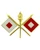 U.S. Army Signal Corps lapel pin branch insignia crossed flags