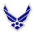USAF wing emblem lapel pin military pilot wings insignia