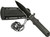 RUK0097L tactical neck boot knife with black stainless steel fixed blade, boot clip sheath, and concealed carry neck chain displayed for tactical utility use