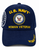 Navy blue U.S. Navy Woman Veteran cap with embroidered U.S. Navy seal, gold lettering, and side Woman Vet embroidery, displayed on a white background.