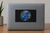 3 Inch x 5 Inch Planet Earth Self-Adhesive Vinyl Decal on Black Background