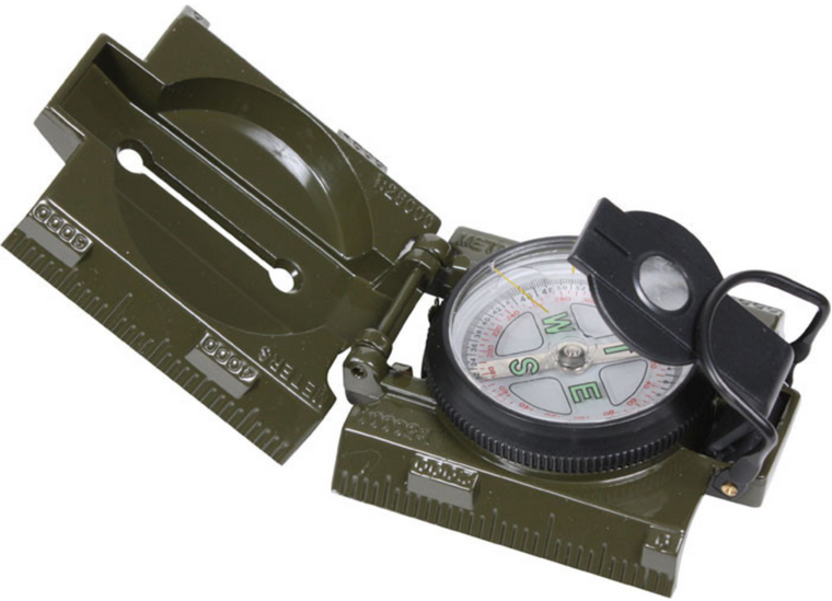 Military Lensatic Compass with LED Light