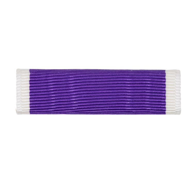 Purple Heart ribbon unit for U.S. military uniforms