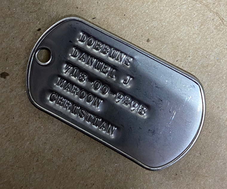 Single Printed Dog Tag