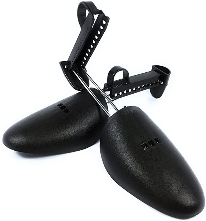 Plastic Shoe Tree - Adjustable Length Boot Stretcher Form Holder Men's Footwear