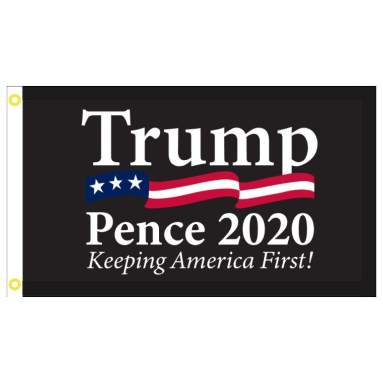 Trump Pence 2020 "Keeping America First" Double Sided Weather Proof 3'x5' Flag