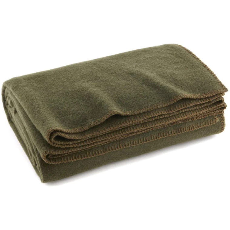 Military Olive Drab Wool Blanket - Superior Quality