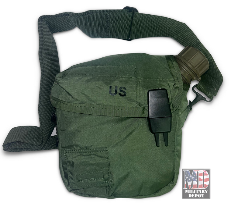 military issue Olive Drab 2 qt canteen pouch / canteen cover