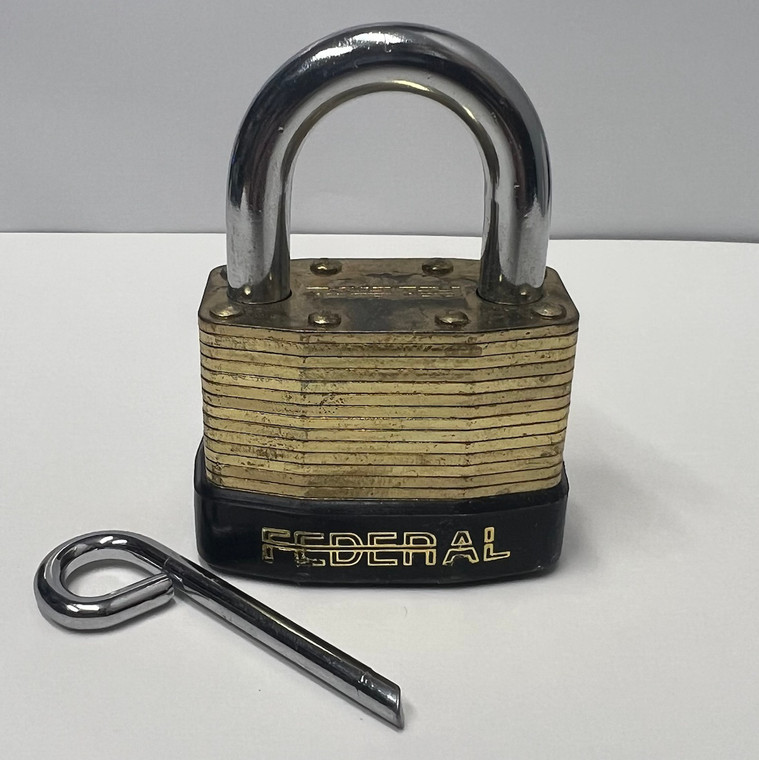 Solid Brass Federal Combination Pad Lock