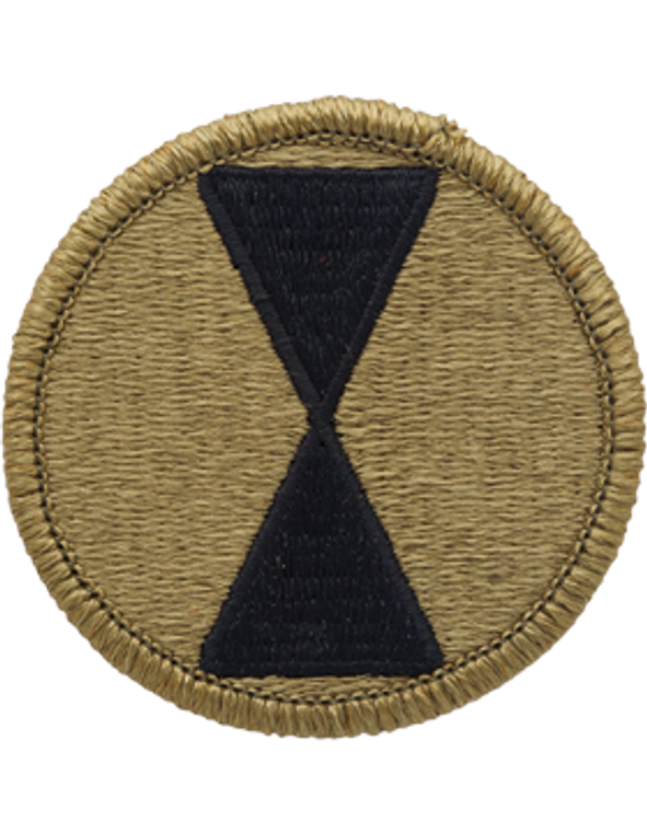 7th Infantry Division MultiCam (OCP) Velcro Patch