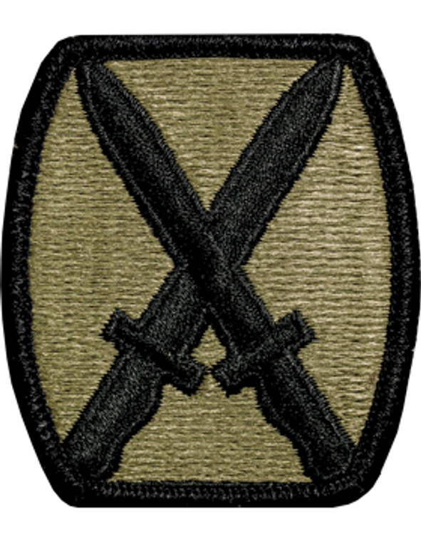 10th Infantry Division MultiCam (OCP) Velcro Patch