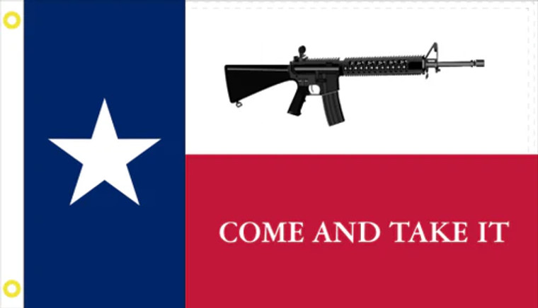 Texas Come & Take It Nylon Flag - 3'x5'