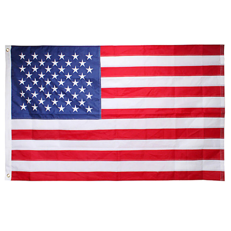 USA Nylon Embroidered Weather Proof Flag - 8'x12'