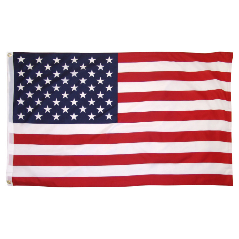 USA Flag Nylon Printed Flag - 2'x3'