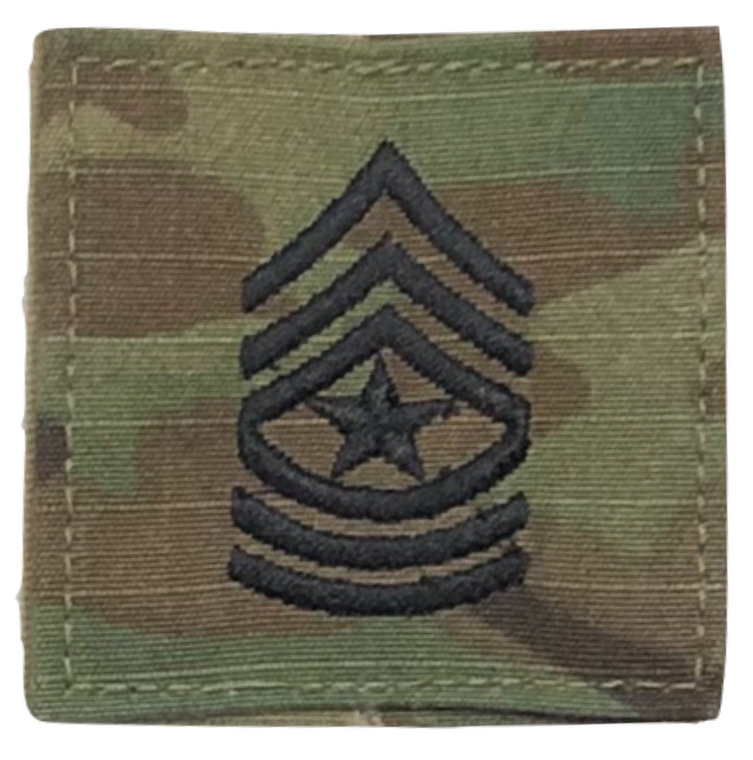 Sergeant Major Rank (E9) Scorpion OCP/Multicam - Velcro w/Hook Back