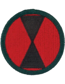 7th Infantry Division Bayonet Division Class A Full Color Army Shoulder Sleeve Insignia Patch