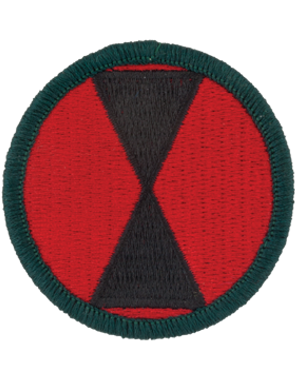 7th Infantry Division Class A Full Color Patch