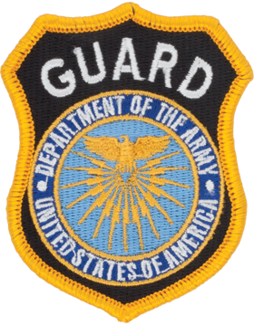 Dept of Army Guard Hat Patch Class A full color 