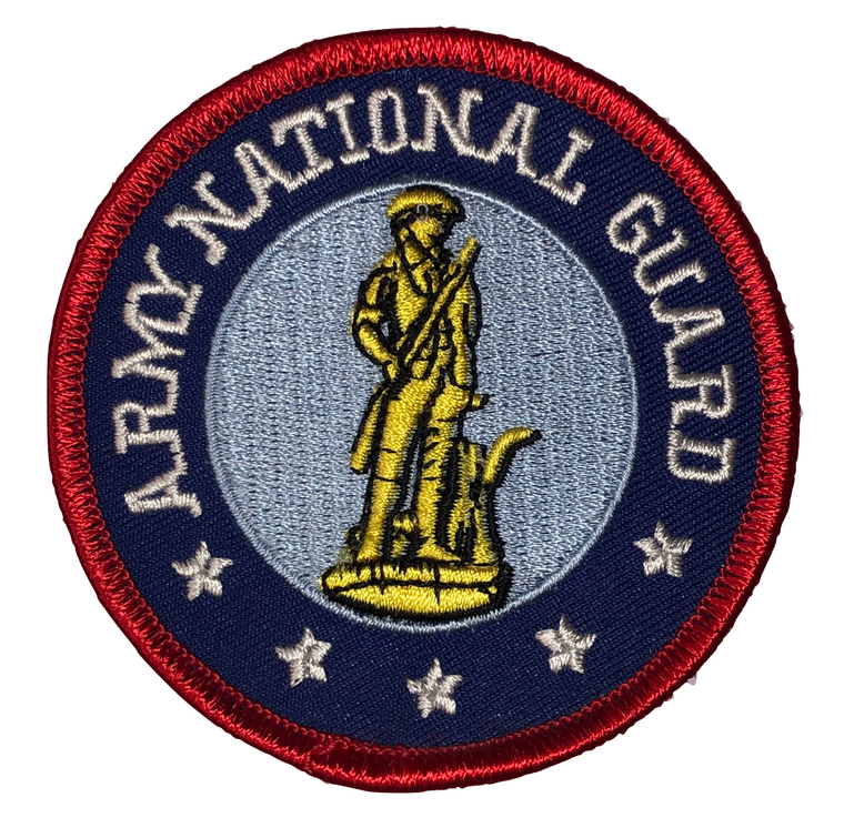 ARMY NATIONAL GUARD IRON ON PATCH
