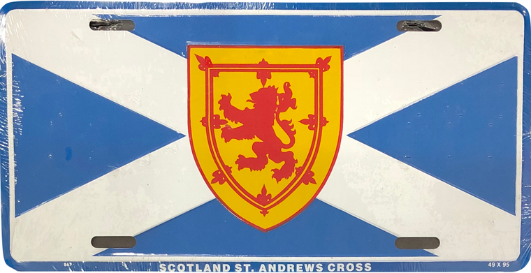 SCOTLAND ST. ANDREWS CROSS LICENSE PLATE