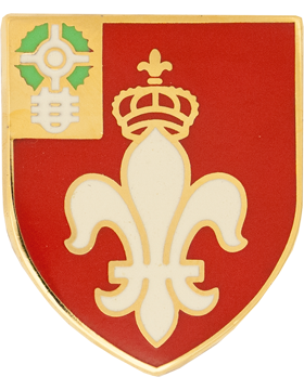 12th Field Artillery DUI with fleur-de-lis and Croix-de-Guerre