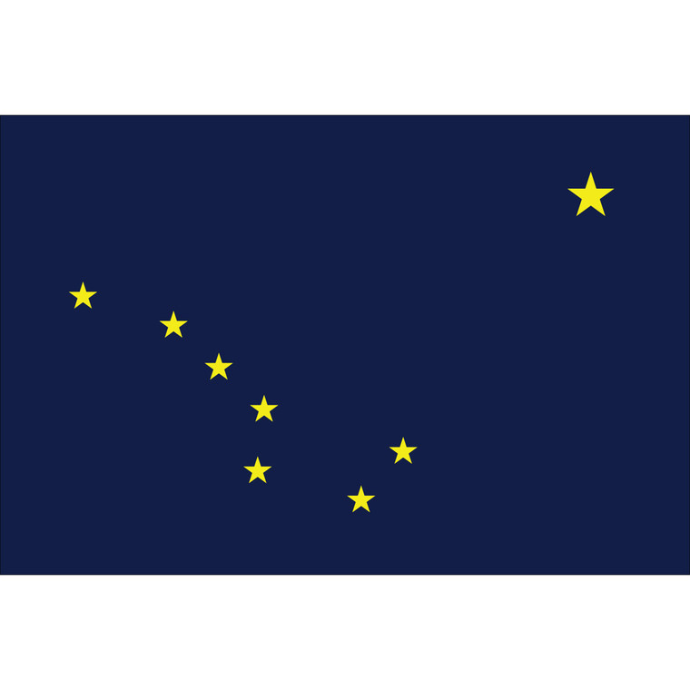 ALASKA POLYESTER STATE FLAG - 3'x5'