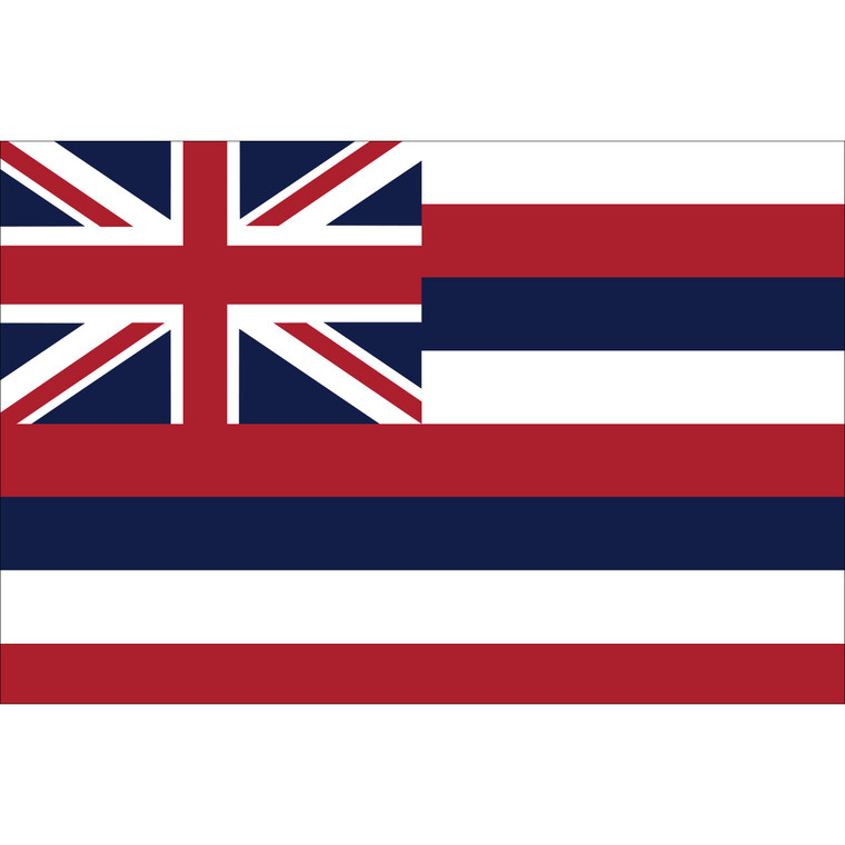 HAWAII POLYESTER STATE FLAG - 3'x5'