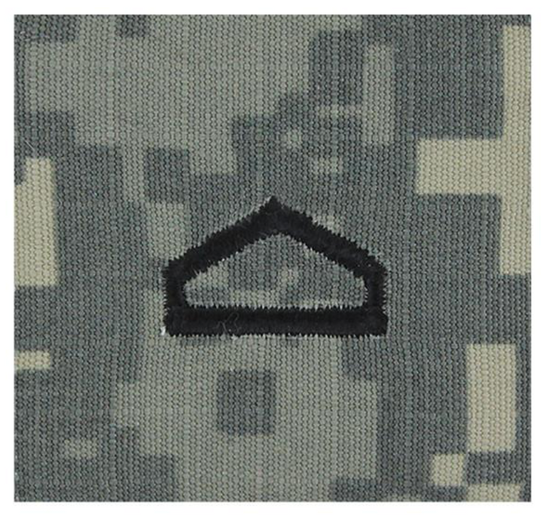 ARMY ROTC ACU RANK W/HOOK CLOSURE : PRIVATE FIRST CLASS (PFC)