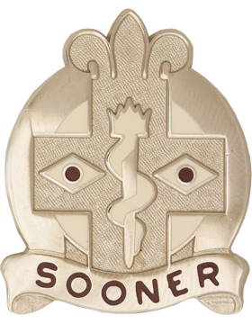44th Evacuation Hospital unit crest DUI Army Medical Department shield cross medical insignia WWII lineage crest