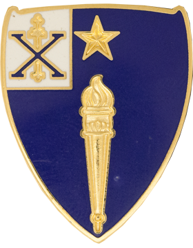 46th Infantry unit crest DUI Army infantry insignia shield crossed rifles regiment emblem