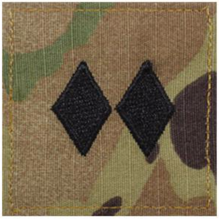 ARMY ROTC OCP RANK W/HOOK CLOSURE : LIEUTENANT COLONEL (LTCOL)