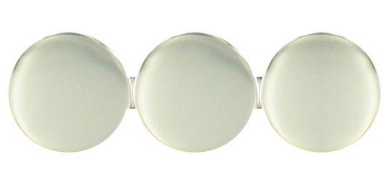 Silver cadet captain pin-on rank insignia for ROTC and military academy uniforms