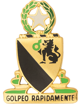 124th Cavalry Unit Crest U.S. Army DUI pin cavalry insignia military dress uniform badge
