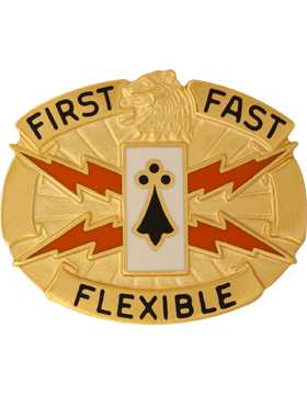 135th Signal Battalion Unit Crest First Fast Flexible Army Distinctive Unit Insignia