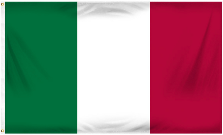 ITALY POLYESTER FLAG - 3'x5'