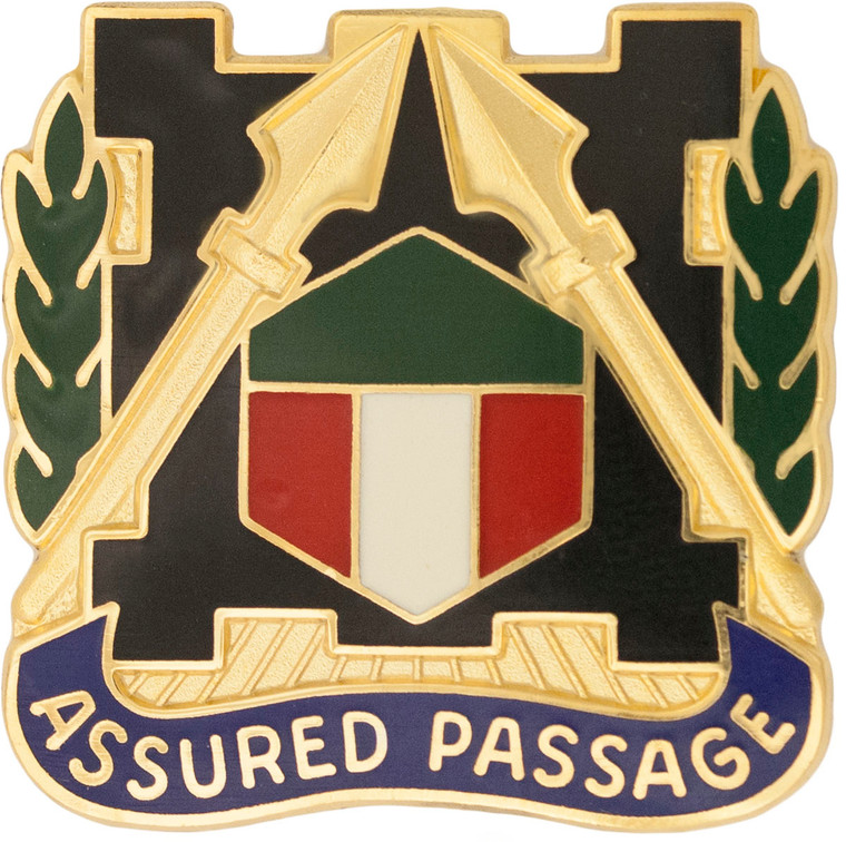 301st Maneuver Enhancement Brigade Army Distinctive Unit Insignia featuring Stronger Together motto