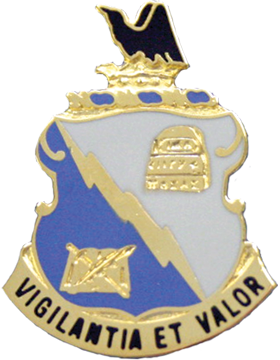 341st Military Intelligence Battalion Army Distinctive Unit Insignia featuring Vigilantia Et Valor motto