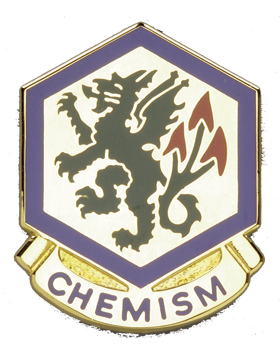 415th Chemical Brigade Unit Crest Army Distinctive Unit Insignia metal badge
