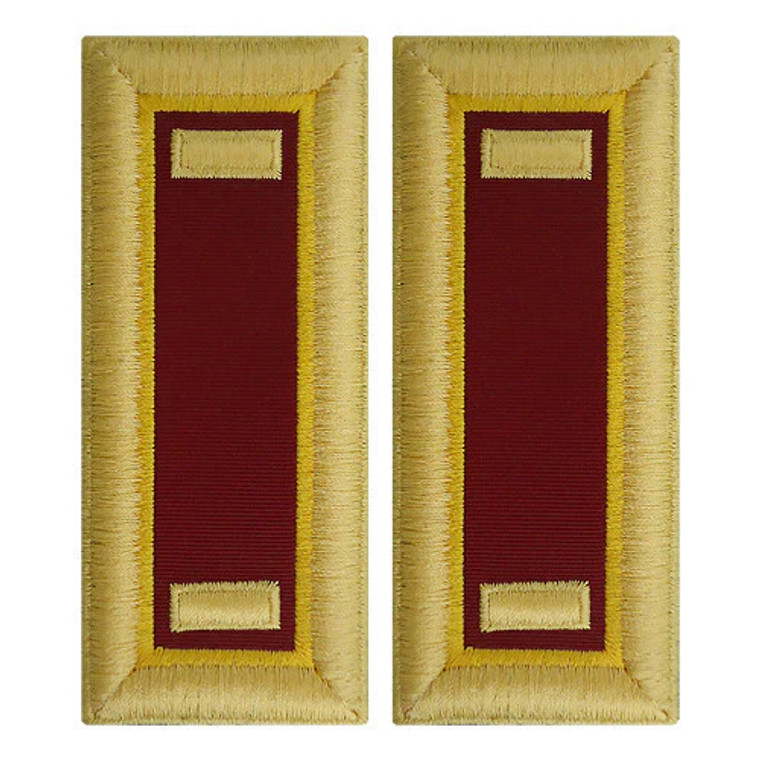 U.S. Army Transportation Second Lieutenant Shoulder Boards - For Female Uniforms