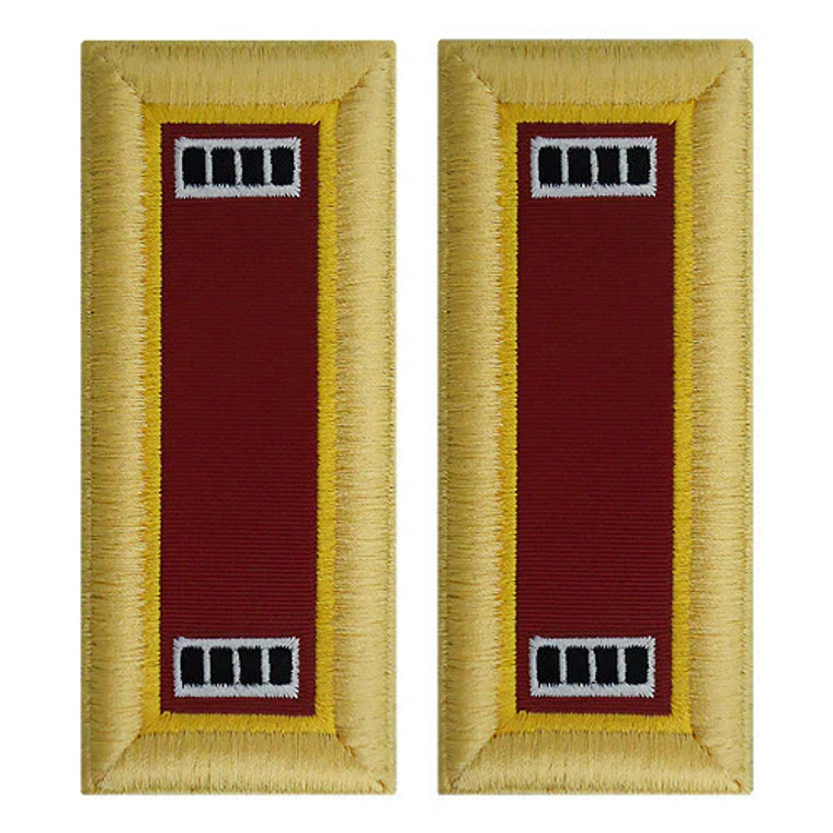 U.S. Army Transportation Warrant Officer 4 Shoulder Boards - For Female Uniforms