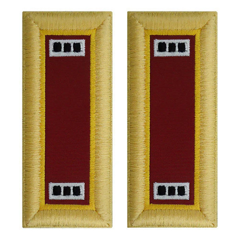 U.S. Army Transportation Warrant Officer 3 Shoulder Boards - For Female Uniforms