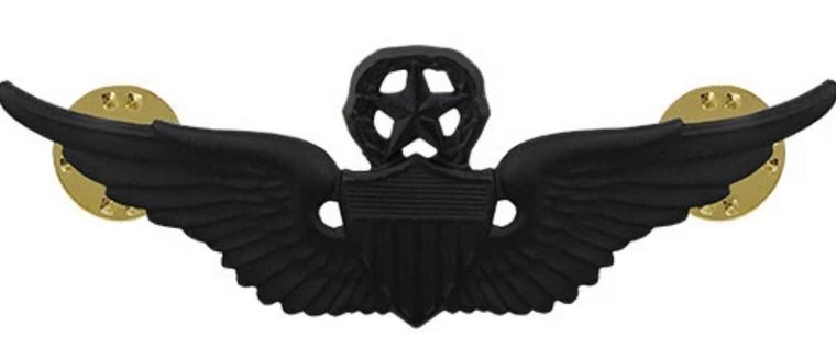 Army Aviator Badge - Master (Black Subdued) ARAVBAD