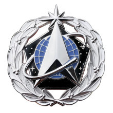 U.S. Space Force Space Staff Identification Badge for military service uniform wear