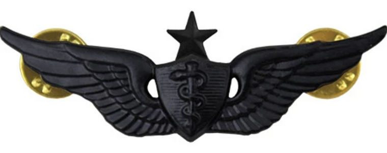 Army Flight Surgeon Badge - Senior (Black Subdued)