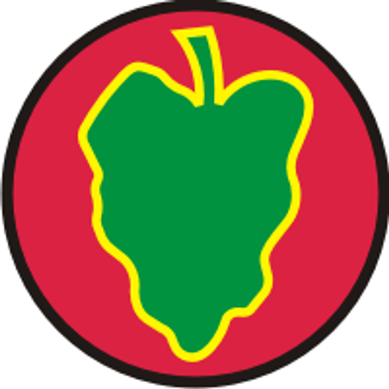 24th Infantry Division CSIB Mylar Decal – 3.75" x 3.75" – Army Combat Service Identification Badge Sticker