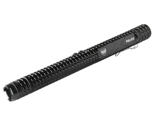 Tactical 12M voltage stun gun baton with integrated flashlight rechargeable defense device