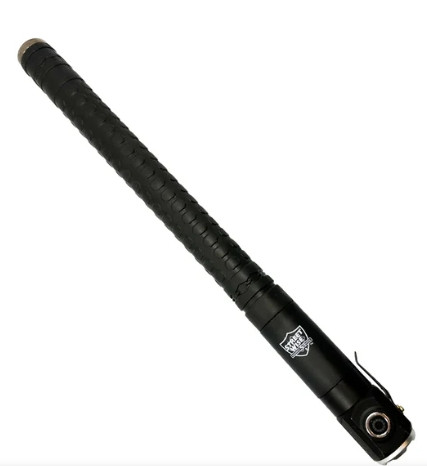20 inch auto push button expandable baton with built in flashlight