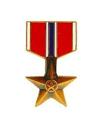 Bronze Star Medal lapel pin military award bronze star